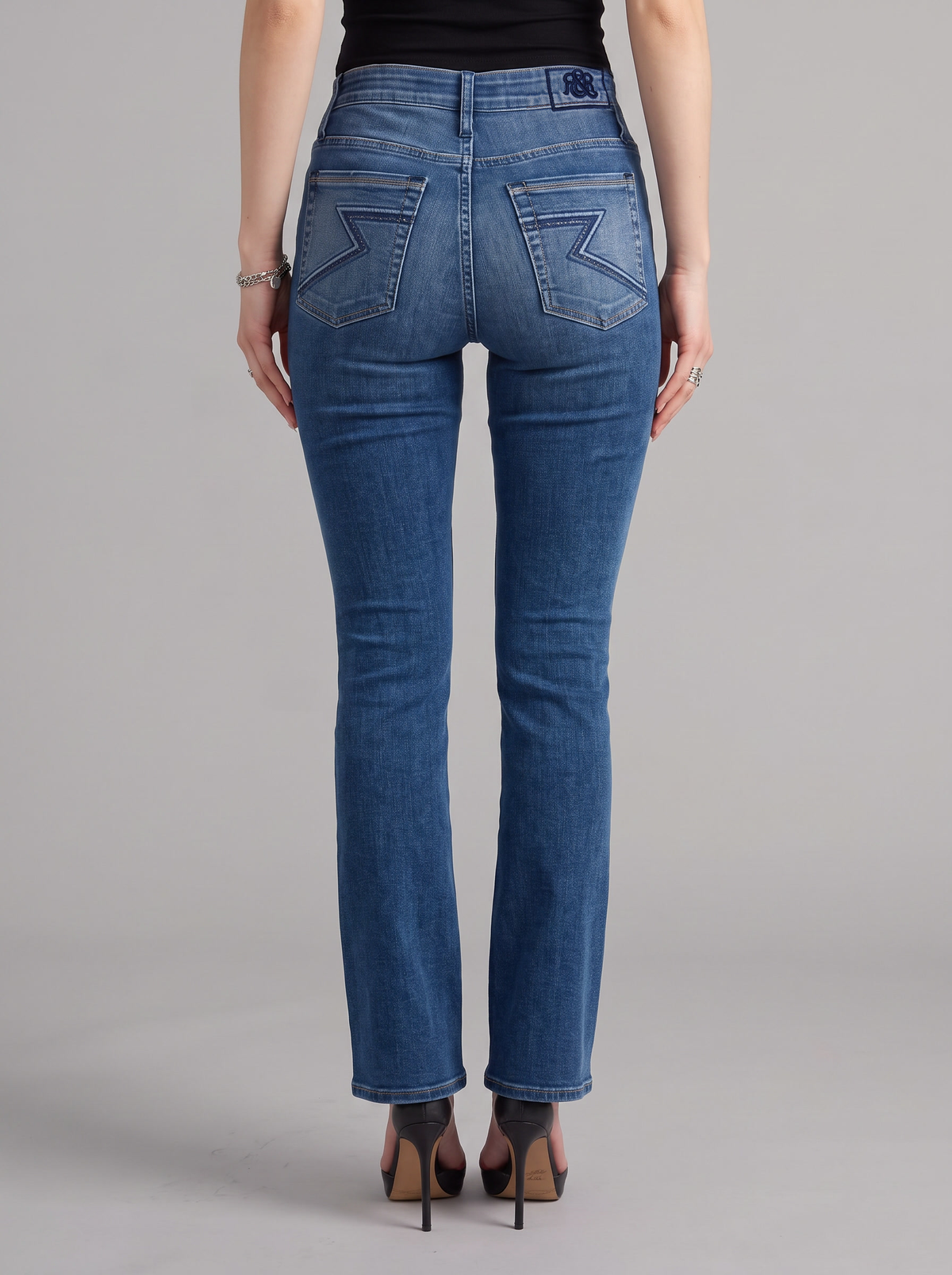 Berlin Rhinestone Bolt Bootcut Jean