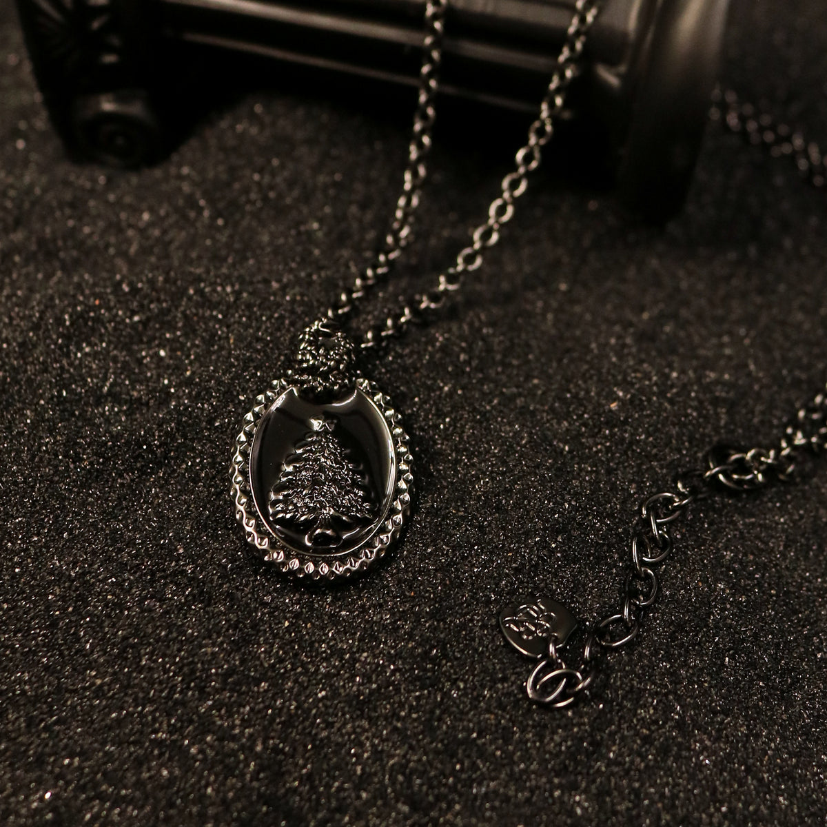 RR Halo Drop Teardrop Pendant Necklace