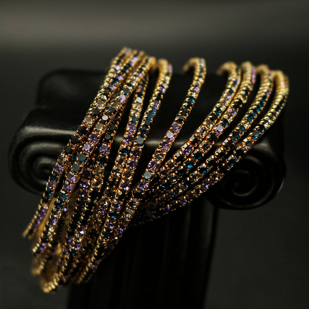 Multi Row Cubic Zirconia Wristband