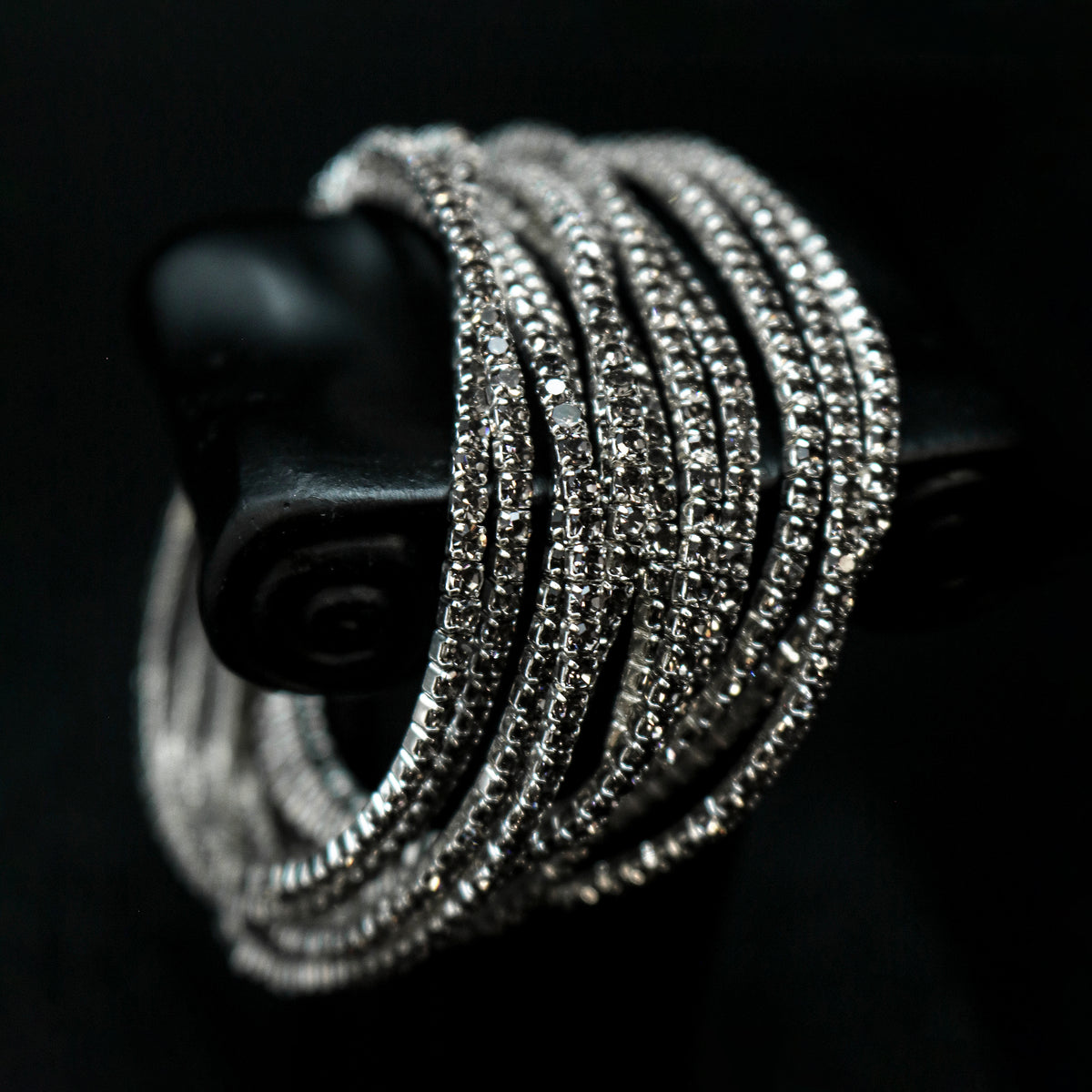 Multi Row Cubic Zirconia Wristband