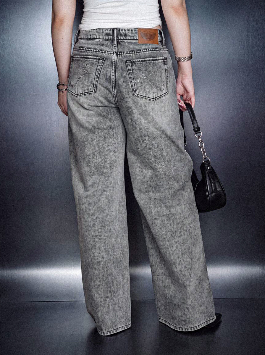 Stella Crystal R Wide Leg Jean