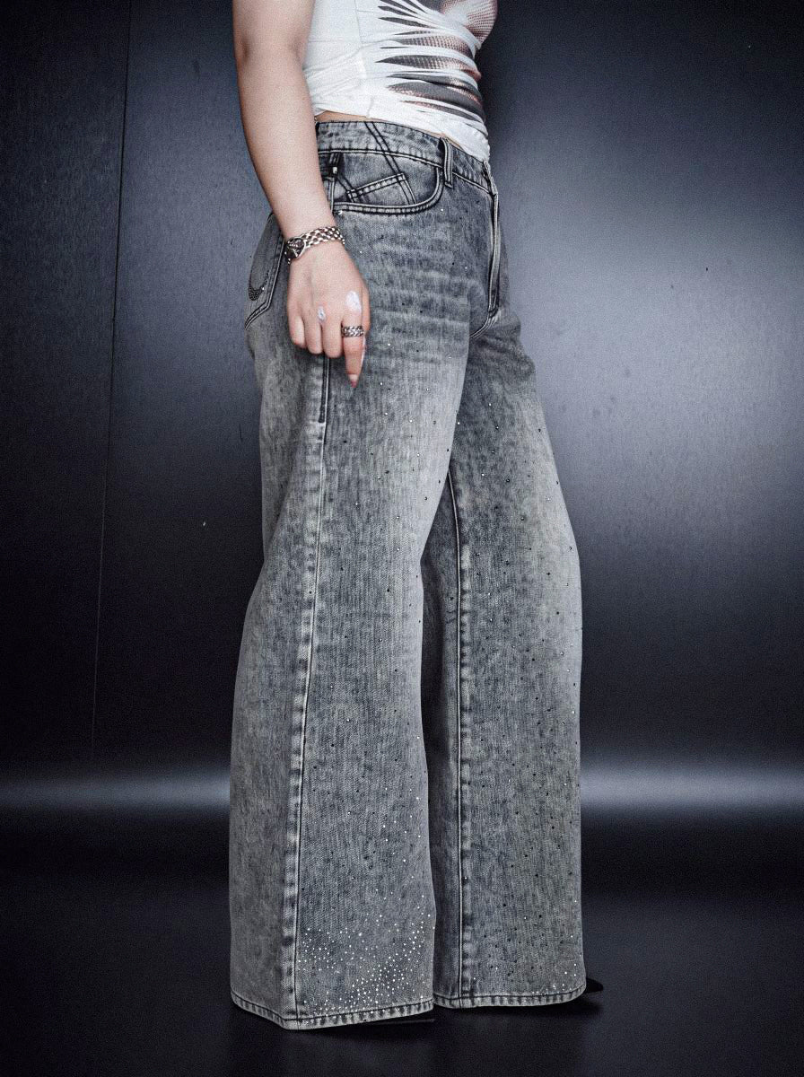 Stella Crystal R Wide Leg Jean