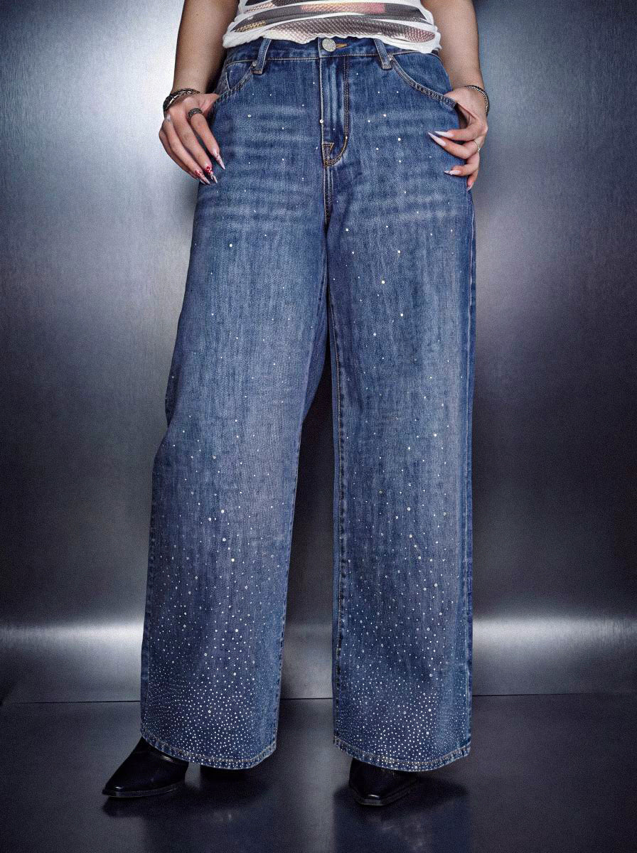 Stella Crystal R Wide Leg Jean