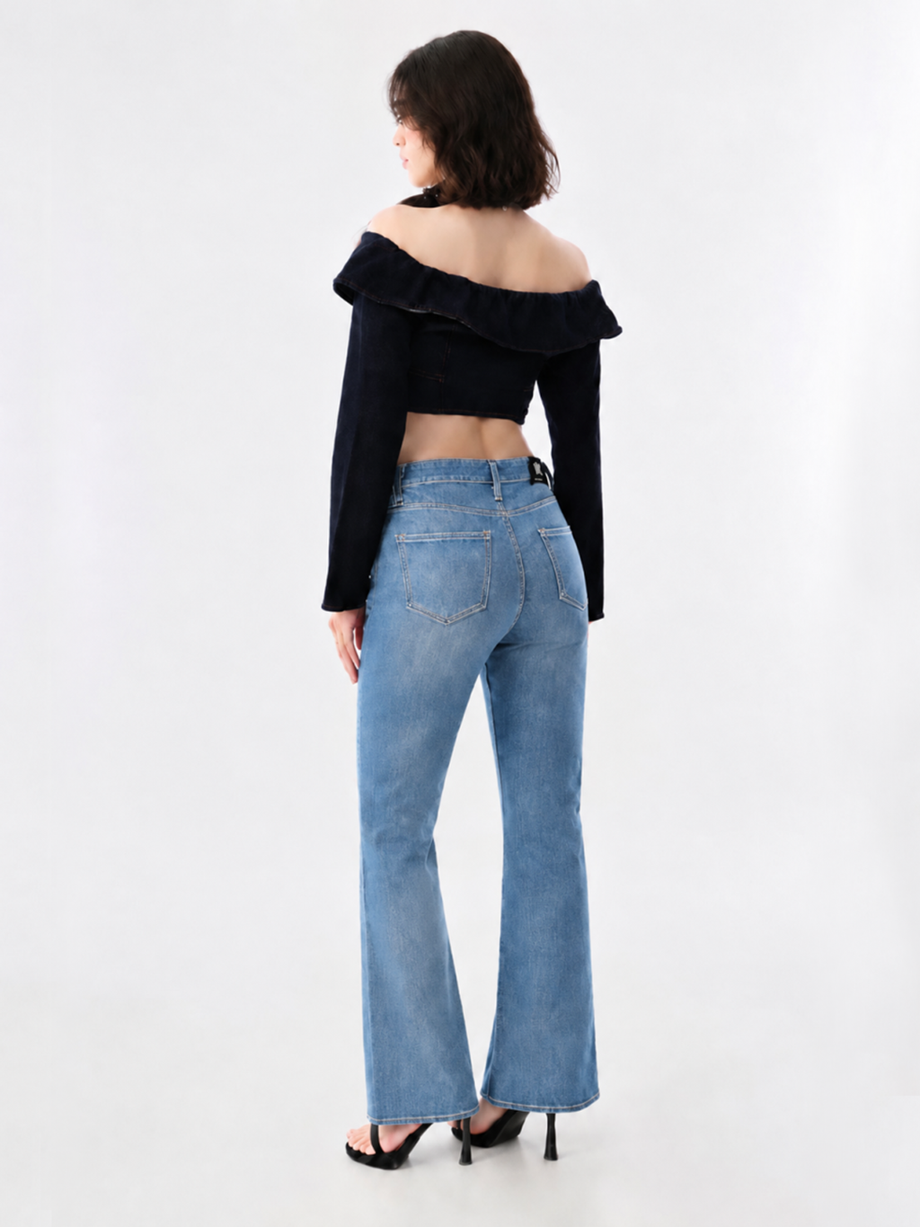 Fever Contrast Stitch Bootcut Jean