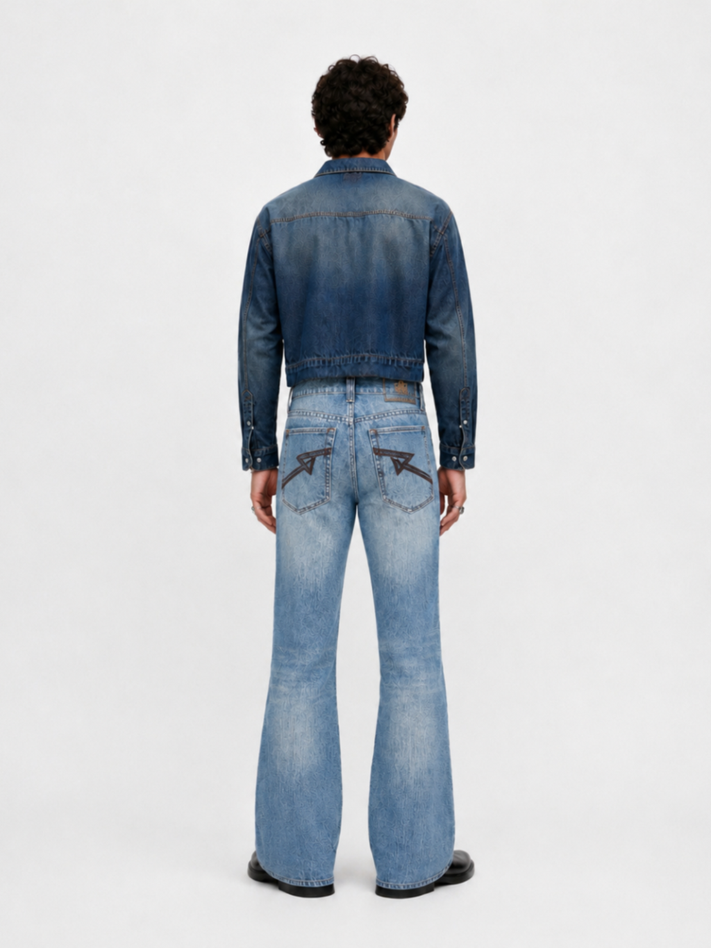 Neil Vintage Green Fade Straight Jean