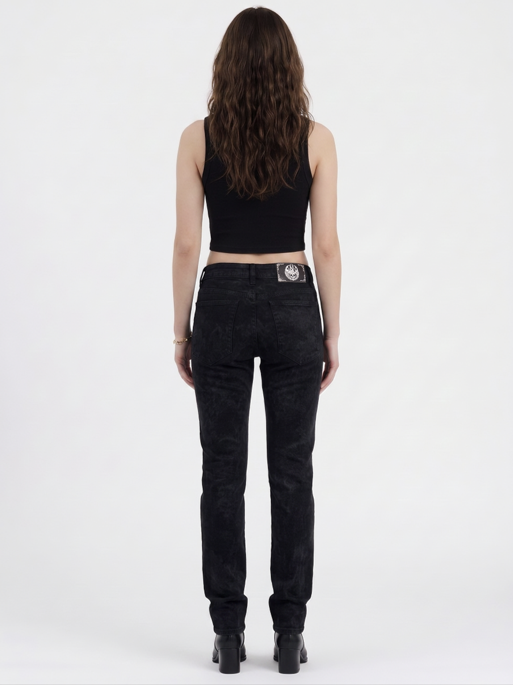 Kaia Mid Rise Straight Jean