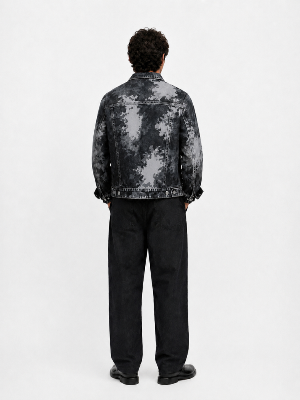 Tonal Camo Denim Jacket
