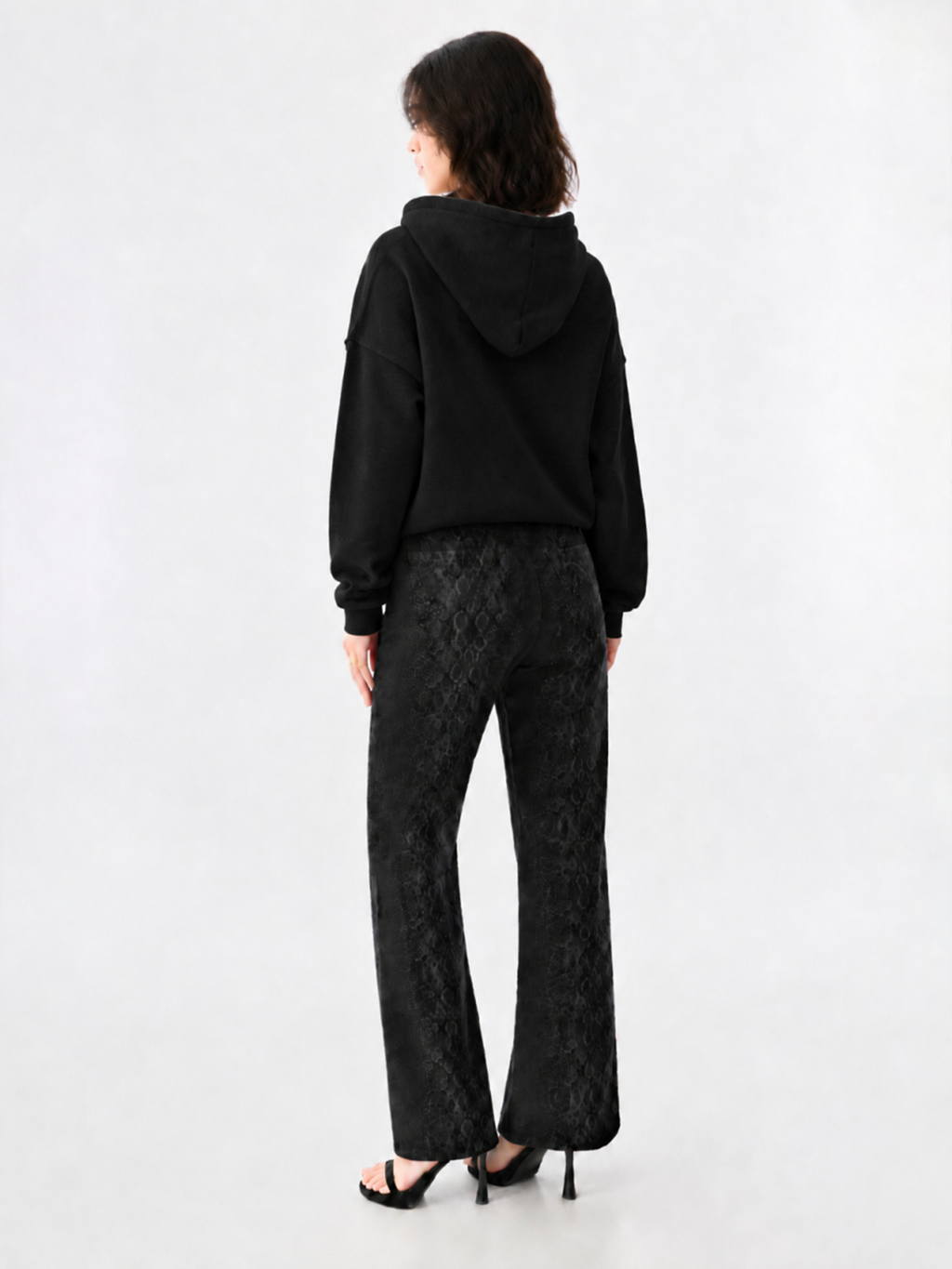 Tonal Logo Relaxed Hoodie
