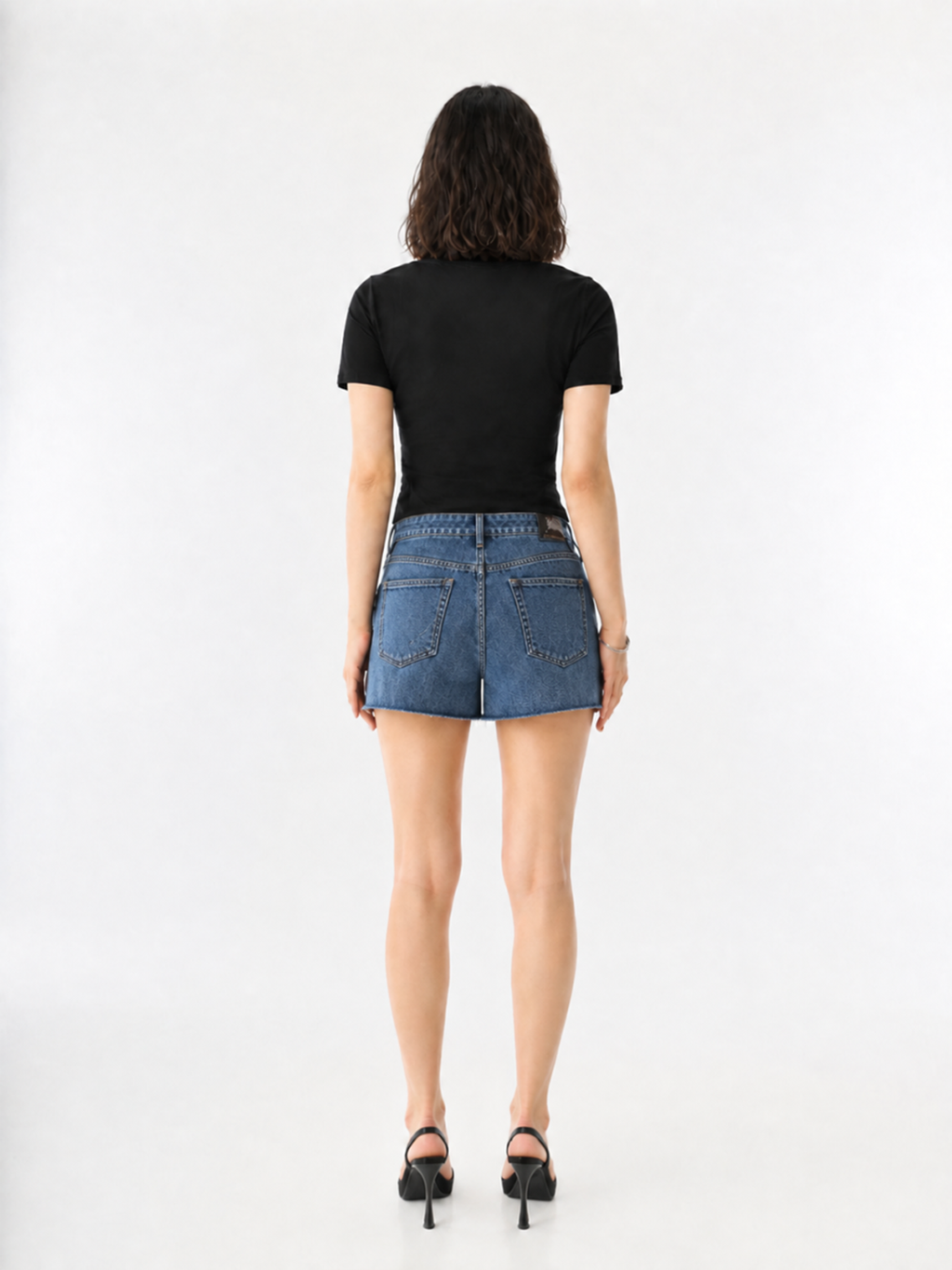 Oversized Pocket Denim Mini Skirt