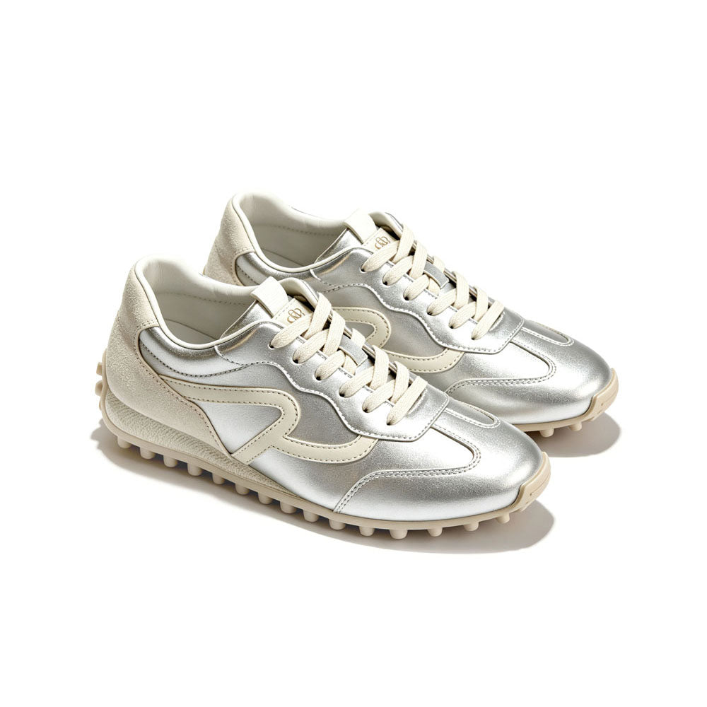 Paneled Low Top Runner Sneaker