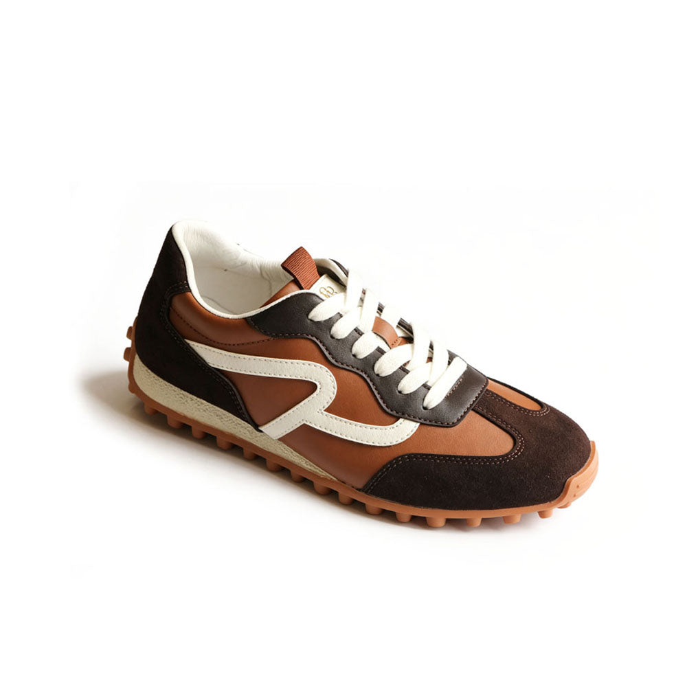 Paneled Low Top Runner Sneaker