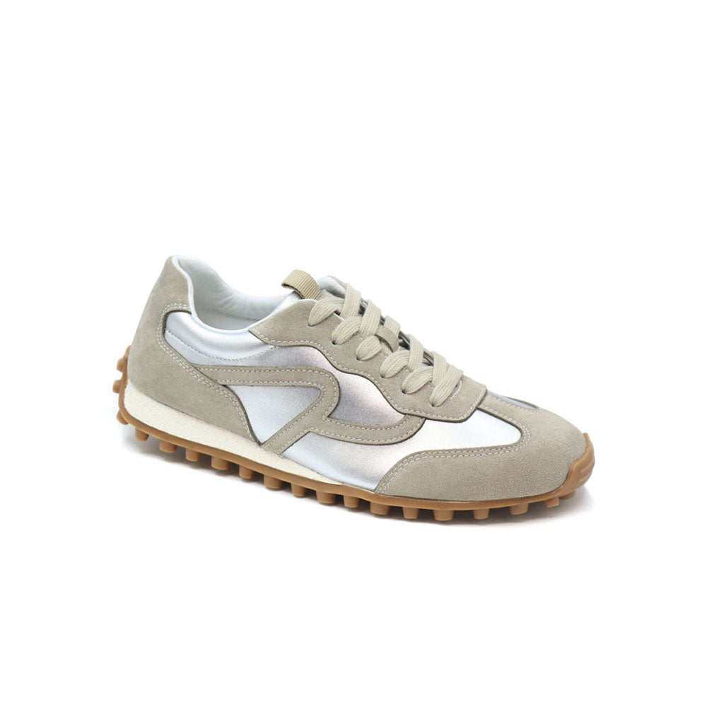 Paneled Low Top Runner Sneaker