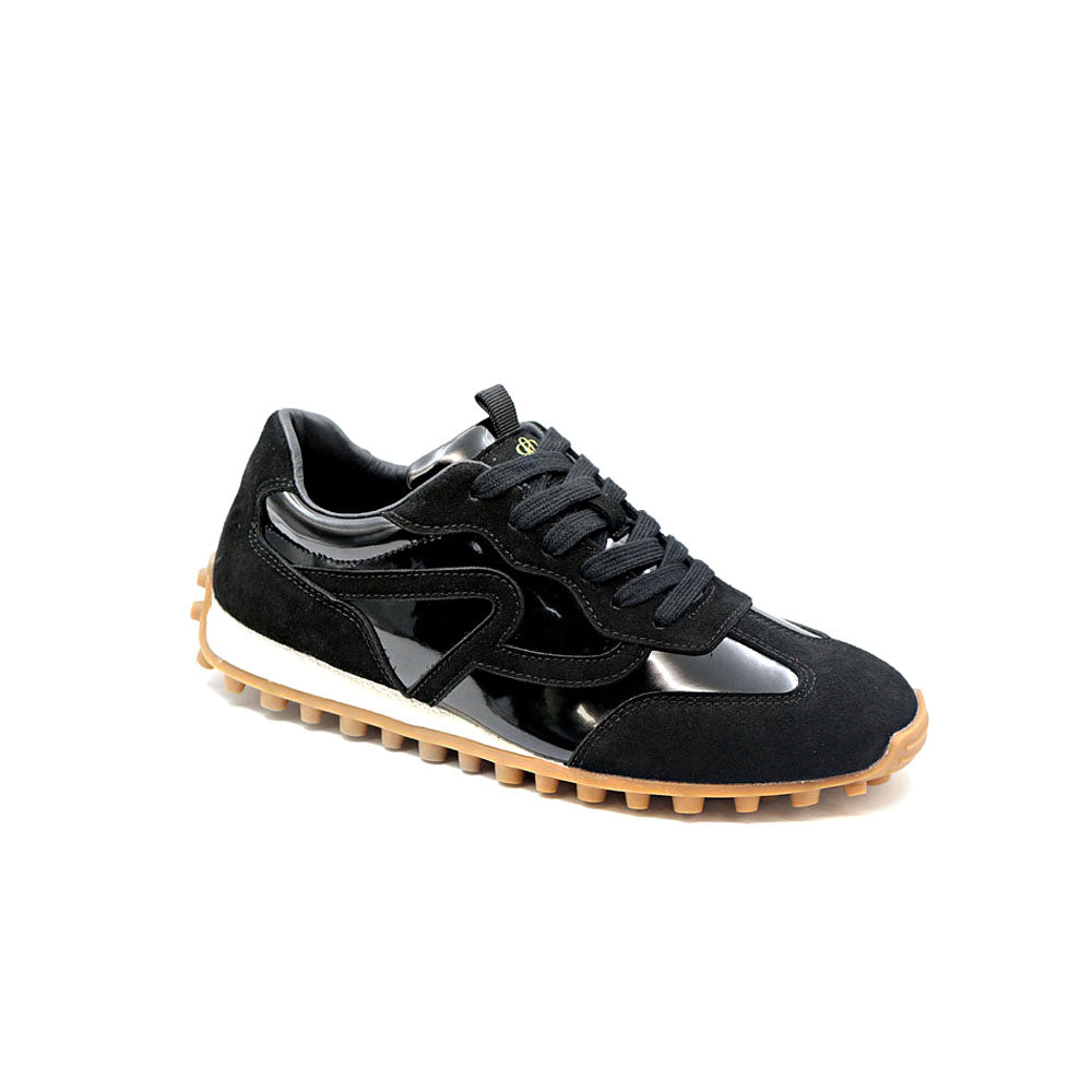 Paneled Low Top Runner Sneaker
