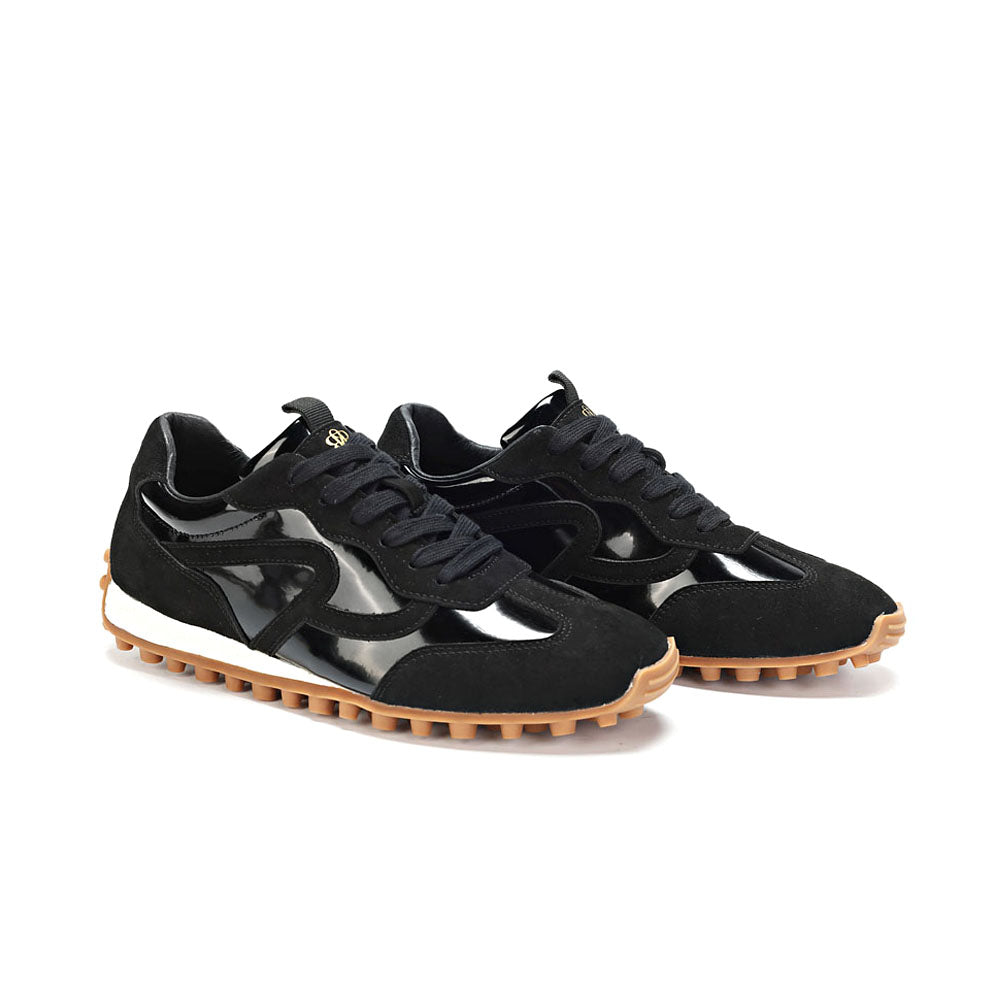Paneled Low Top Runner Sneaker