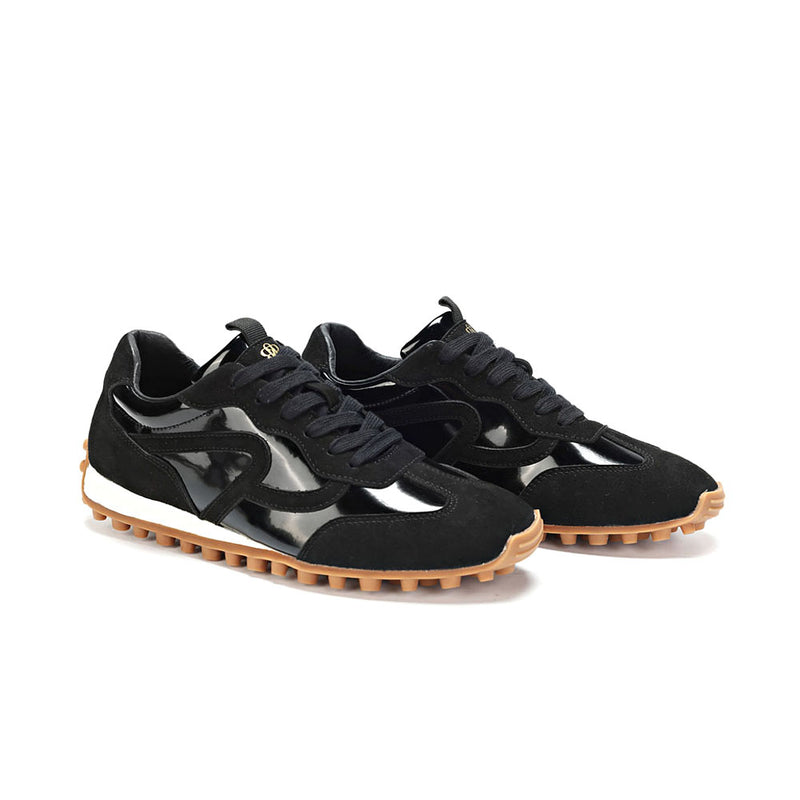 Paneled Low Top Runner Sneaker