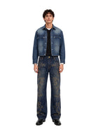 Neil Baroque Print Straight Jean