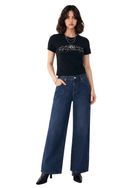 Rhys Embroidered Barrel Leg Jean