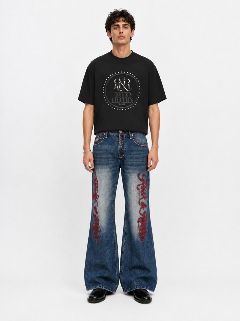 Studded Crest Relaxed T-Shirt