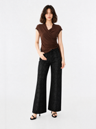 Ruched Drawstring Wrap Top