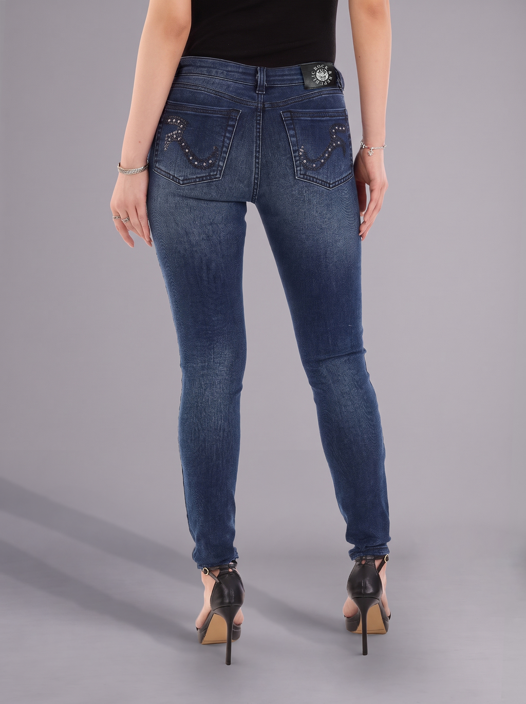 Kaia Crystal Burst Skinny Jeans