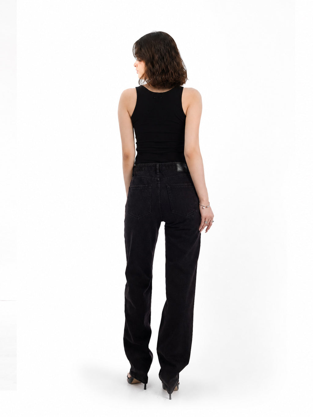 Kaia Thigh Cutout Straight Jean