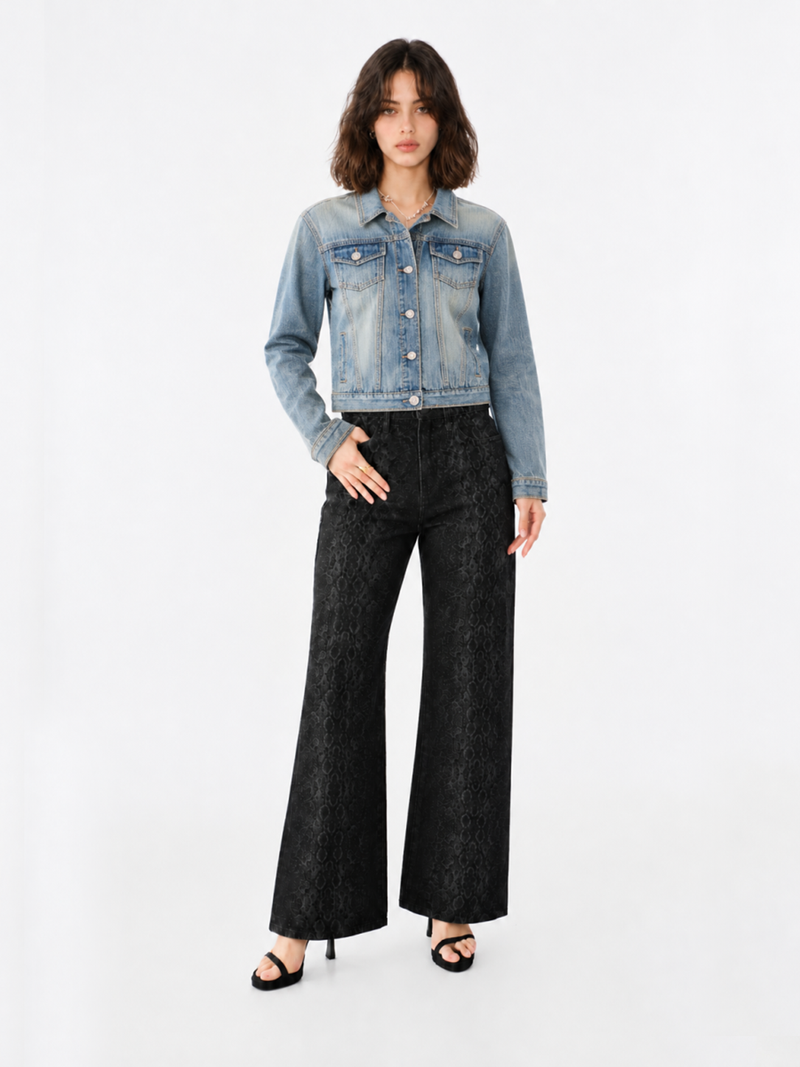 Studded Hem Denim Jacket
