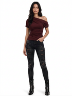 Asymmetric Neckline Fitted Top