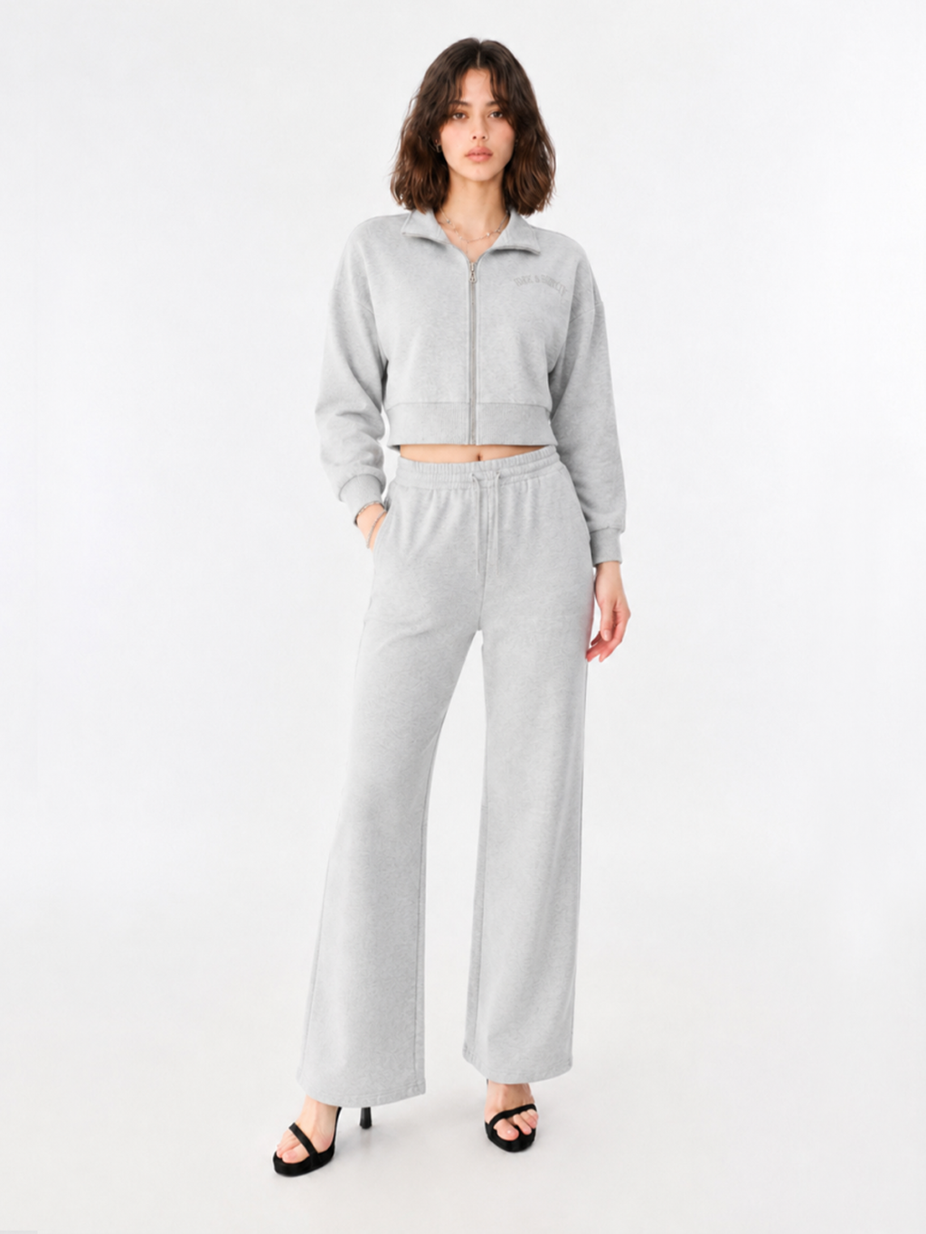 Collegiate Logo Cropped Hoodie