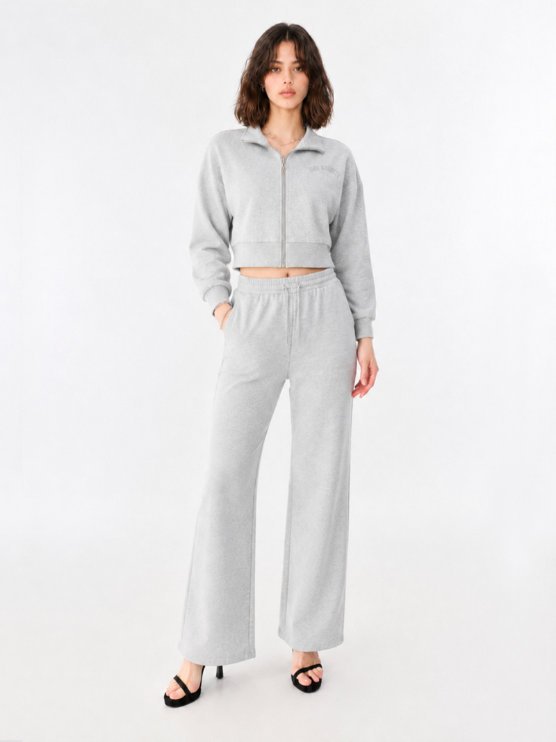 Collegiate Logo Cropped Hoodie