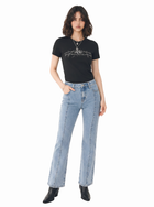 Kaia R-Embroidered Straight Jean