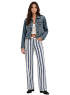 Stella Striped Relaxed Straight Jean