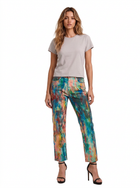 Kaia Abstract Paint Straight Jean