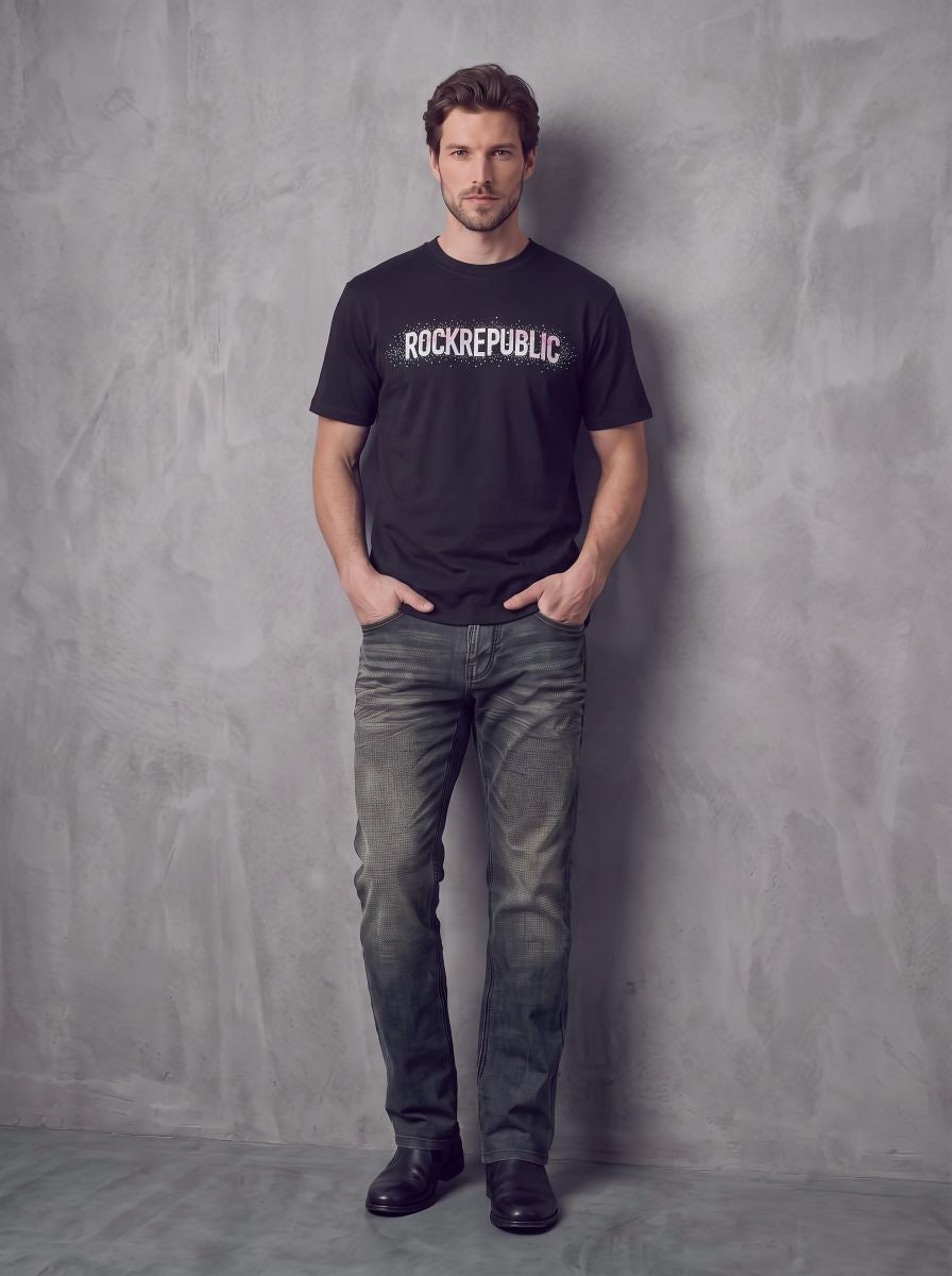Embellished Wordmark Relaxed T-Shirt