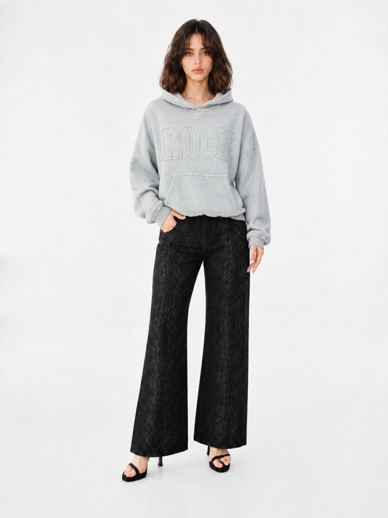 Tonal Logo Relaxed Hoodie