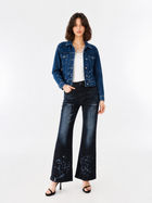 Paint-Splatter Denim Jacket