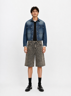 Allover Stud Denim Shorts