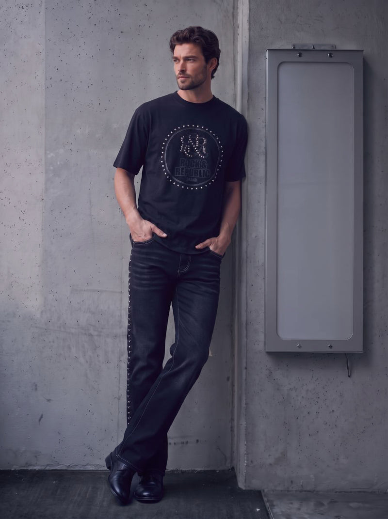 Studded Crest Relaxed T-Shirt