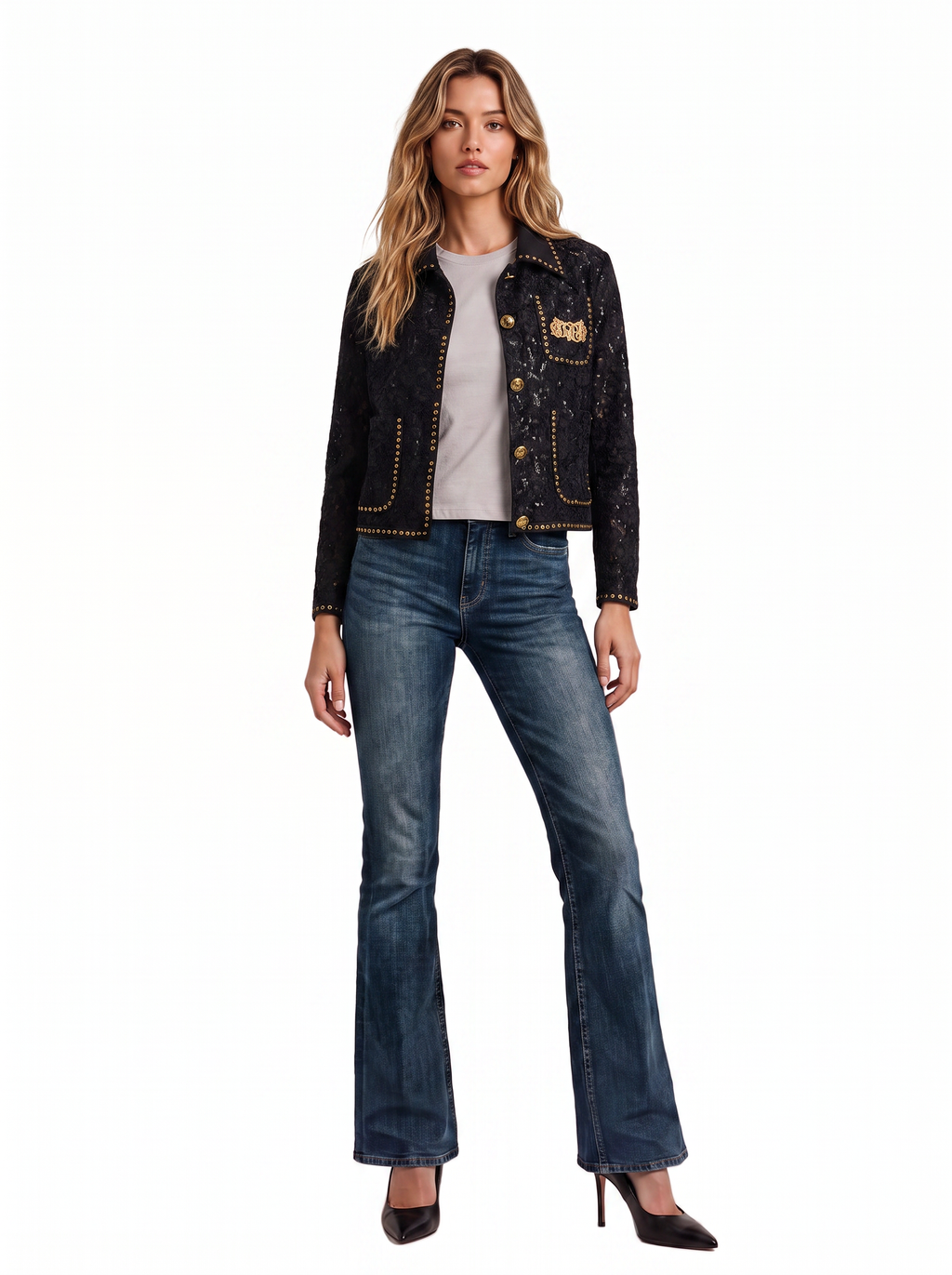 Studded Embroidered Jacket