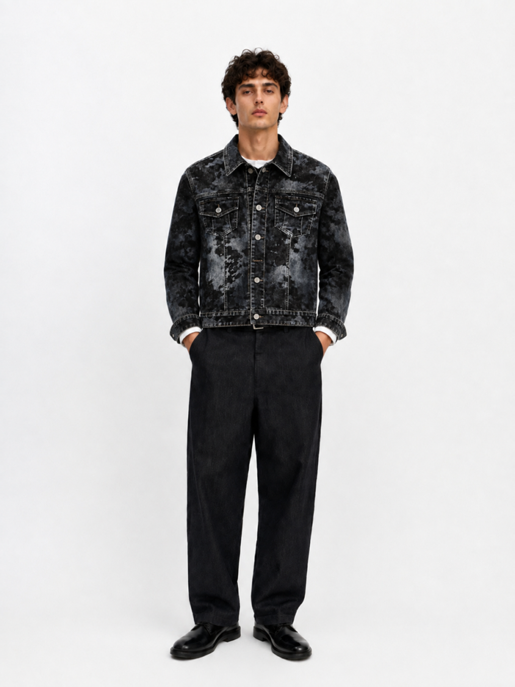Tonal Camo Denim Jacket