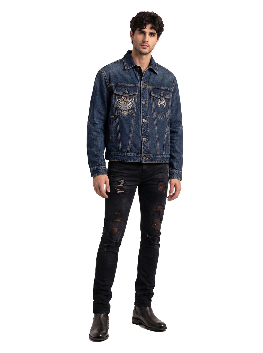 Embroidered Denim Jacket