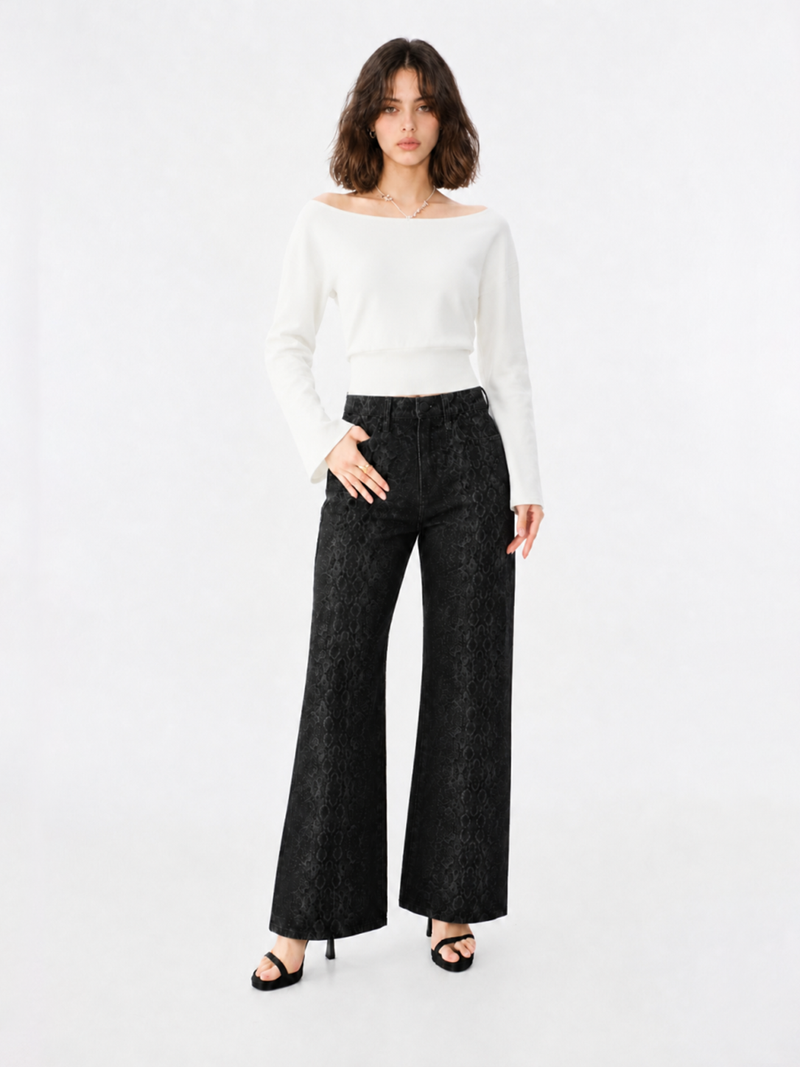 Draped Neck Knit Top