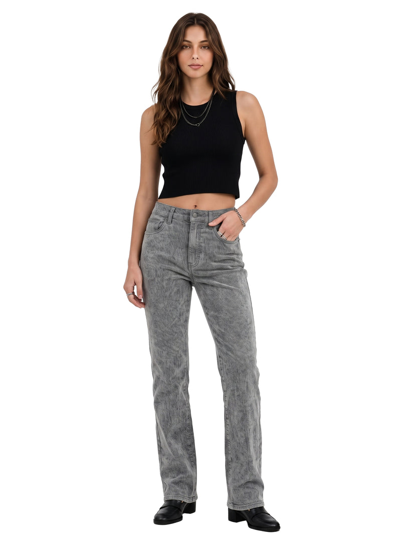 Kaia Mid Rise Straight Jean
