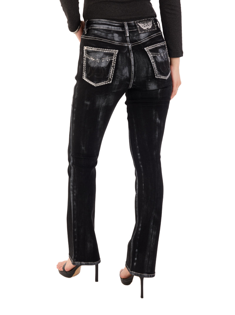 Fever Crystal Trim Bootcut Jean