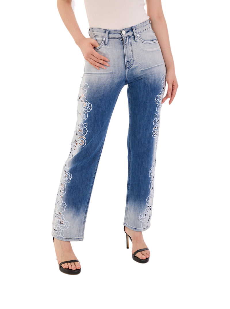 Kaia Ice Fade Straight Jean