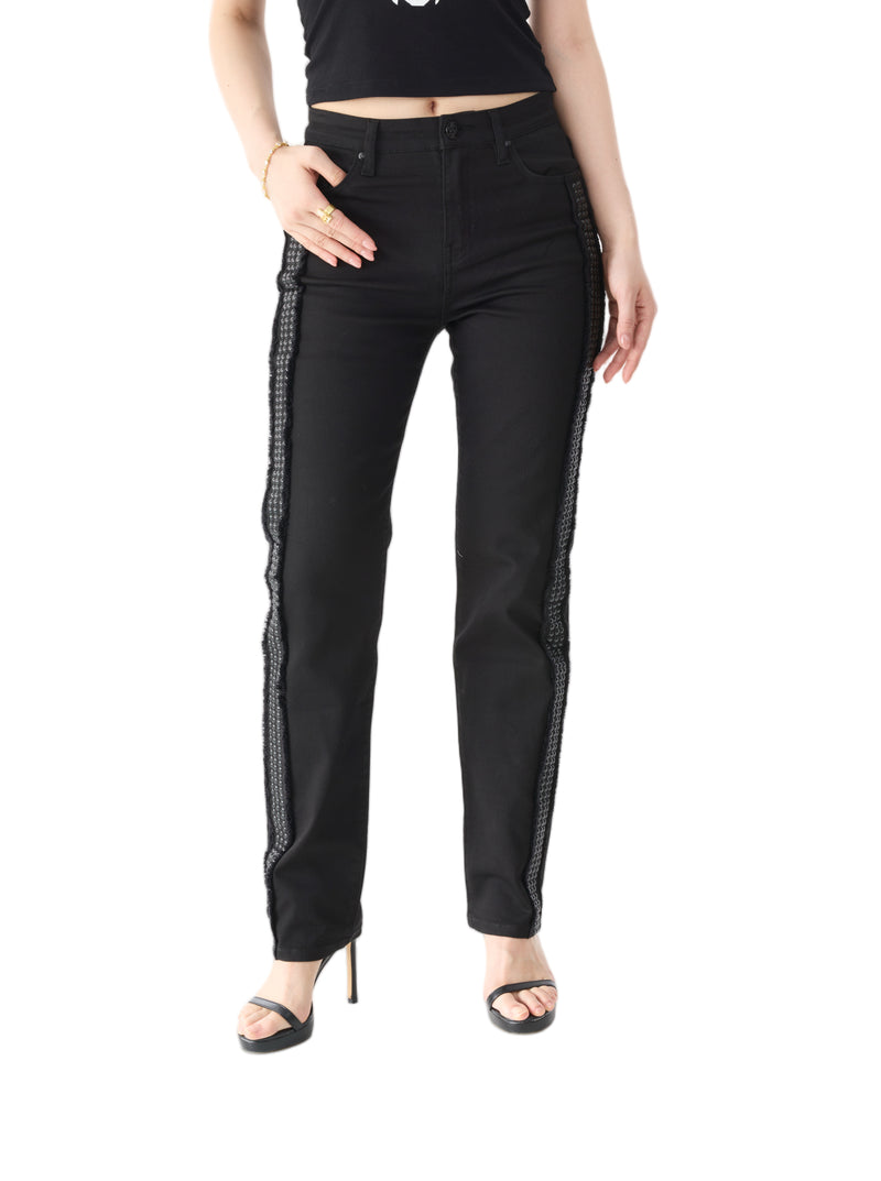 Kaia Tonal Logo Straight Jean