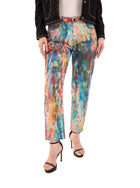 Kaia Abstract Paint Straight Jean