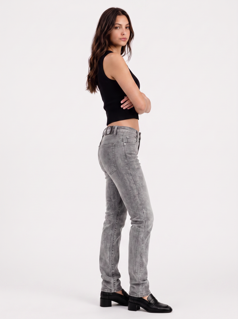 Kaia Mid Rise Straight Jean