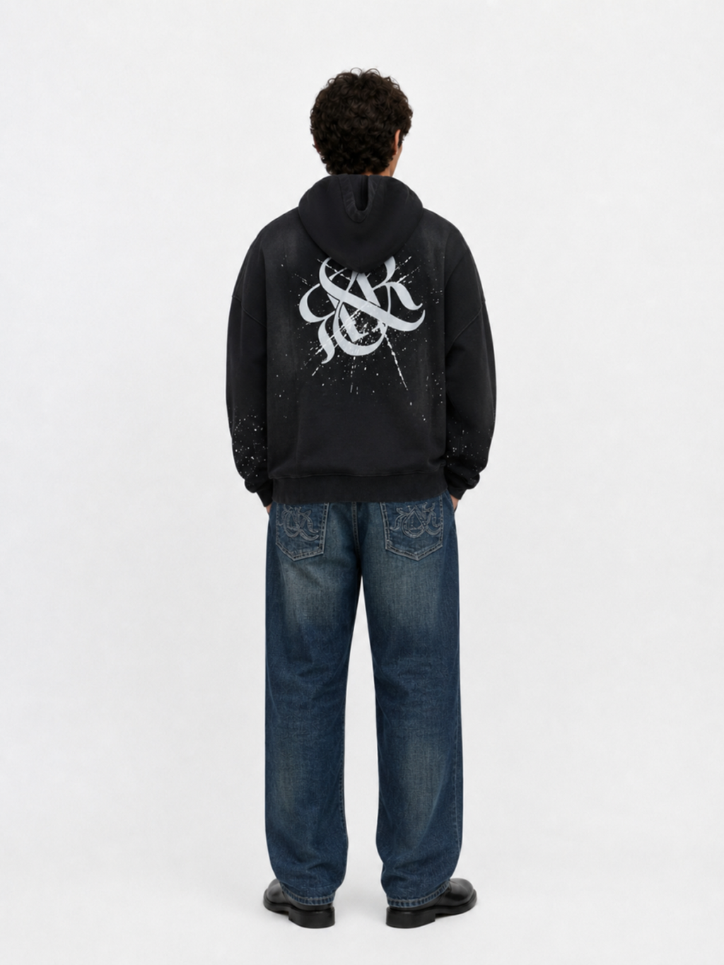 Splatter Logo Relaxed Hoodie