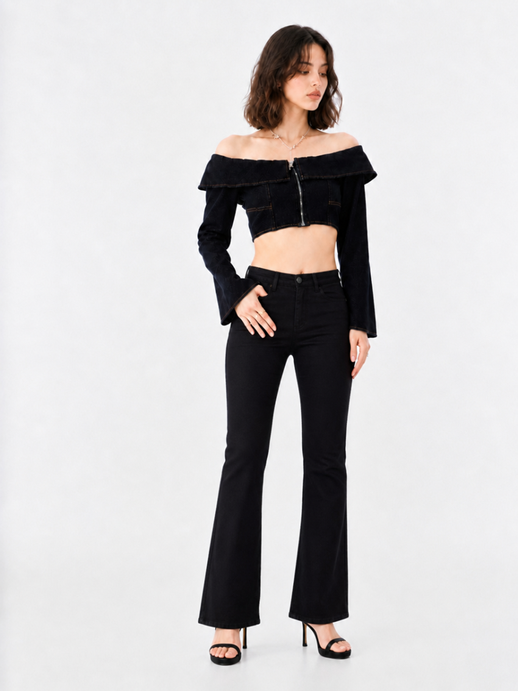 Fever Gold R Embroidered Bootcut Jean