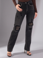 Kaia Knee Cutout Straight Jean